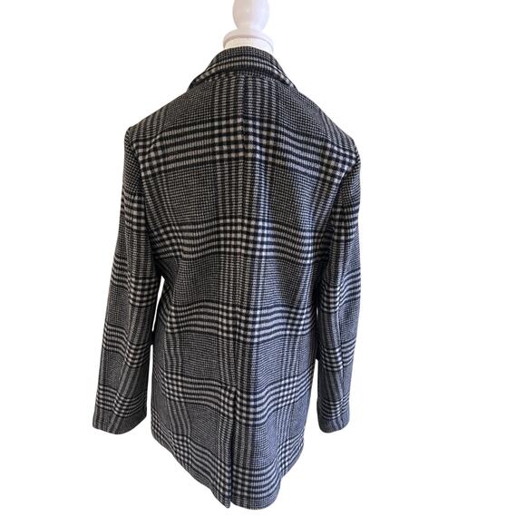 Gap Jacket Plaid SZS Black/White Button Front Casual Streetwear Layering Classic - Picture 2 of 11